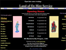 Tablet Screenshot of landofozhireservice.com.au